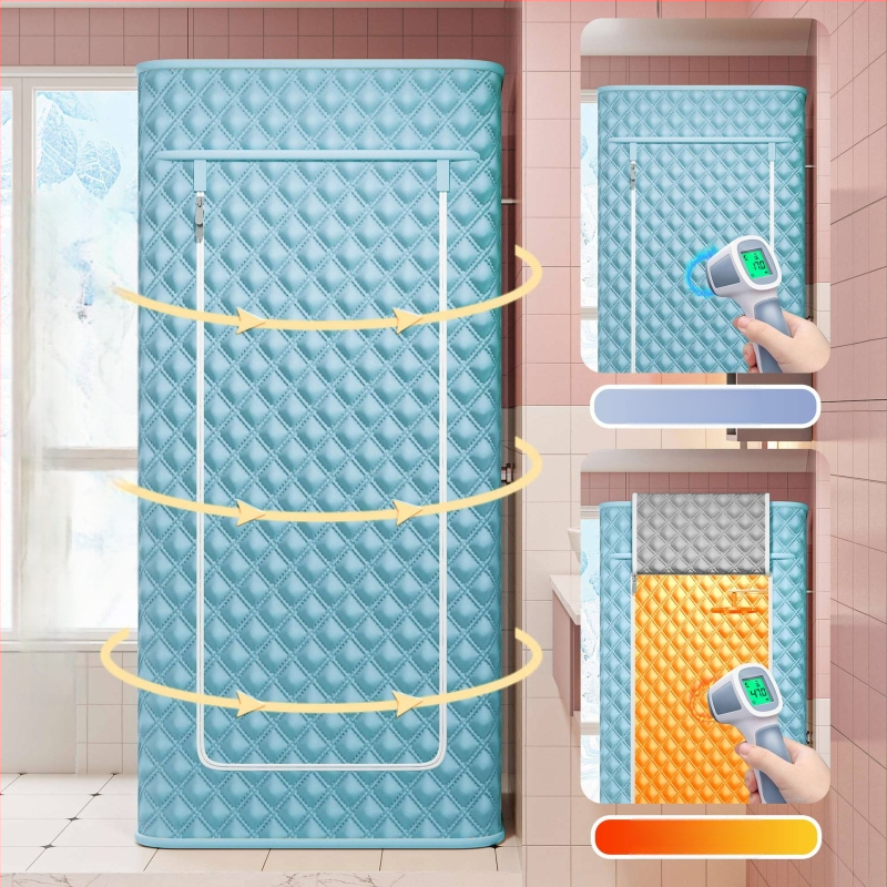 Покривало за баня за зимно домашно къпане, модерен минималистичен стил, полиестер, марка Blue Grass