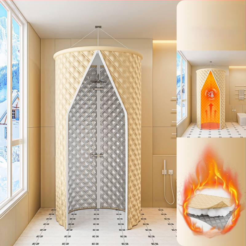 Покривало за баня за зимно домашно къпане, модерен минималистичен стил, полиестер, марка Blue Grass