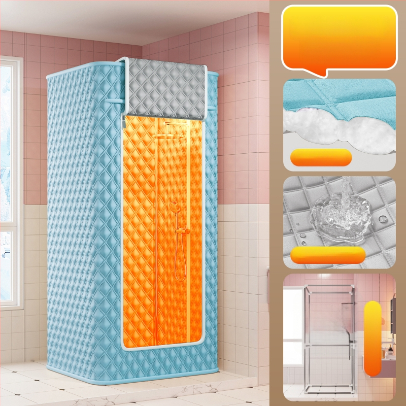 Покривало за баня за зимно домашно къпане, модерен минималистичен стил, полиестер, марка Blue Grass