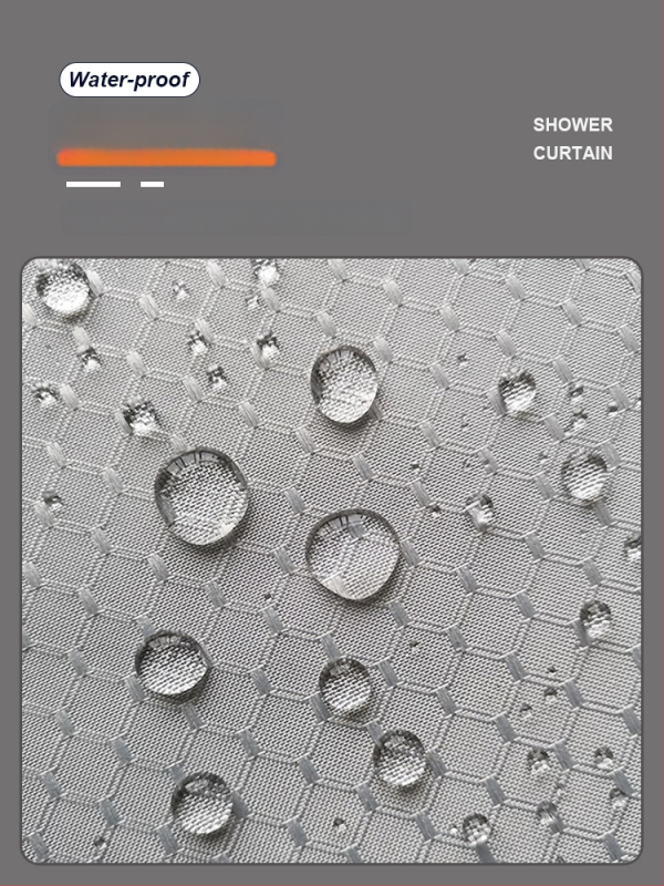 Душ завеса в скандинавски стил, полиестер, водоустойчива, против мухъл (Материал: полиестер; Стил: скандинавски; Водоустойчива; Против мухъл)