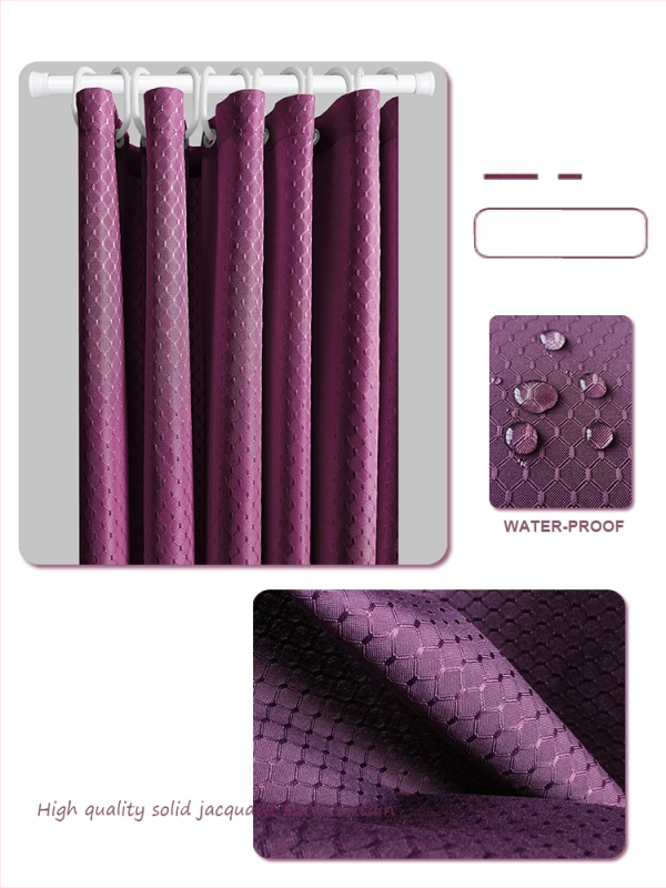 Душ завеса в скандинавски стил, полиестер, водоустойчива, против мухъл (Материал: полиестер; Стил: скандинавски; Водоустойчива; Против мухъл)