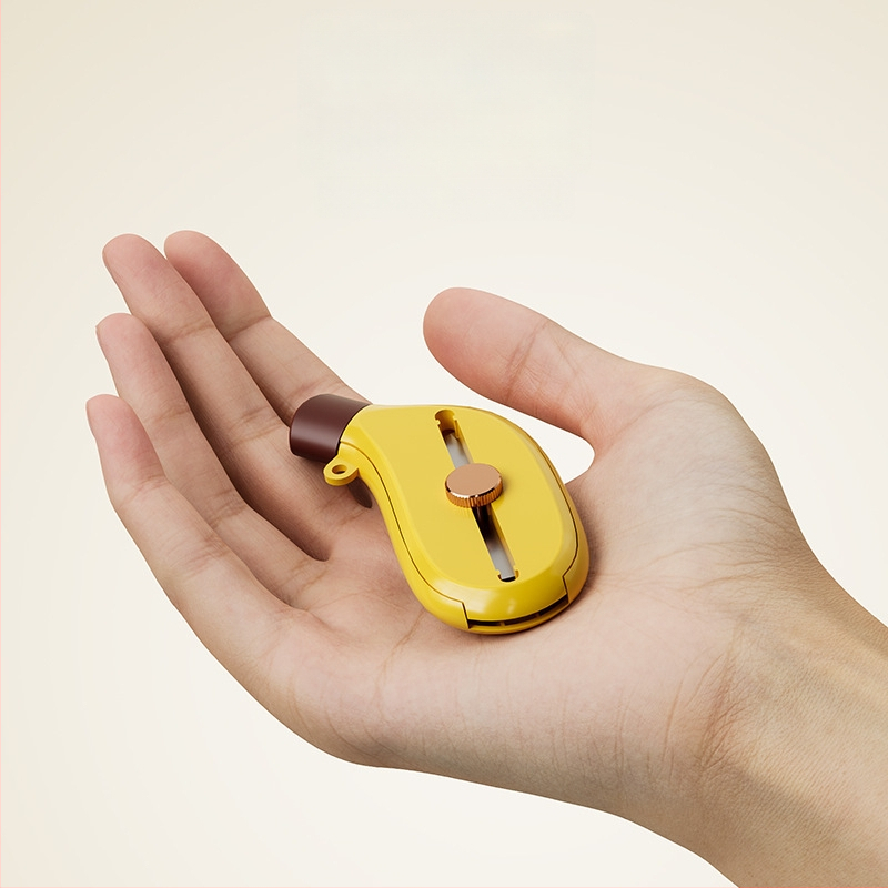 Nož za guljenje banana — prenosni mini alat 3-u-1 za guljenje i rezanje, izvlačna nehrđajuća čelična oštrica