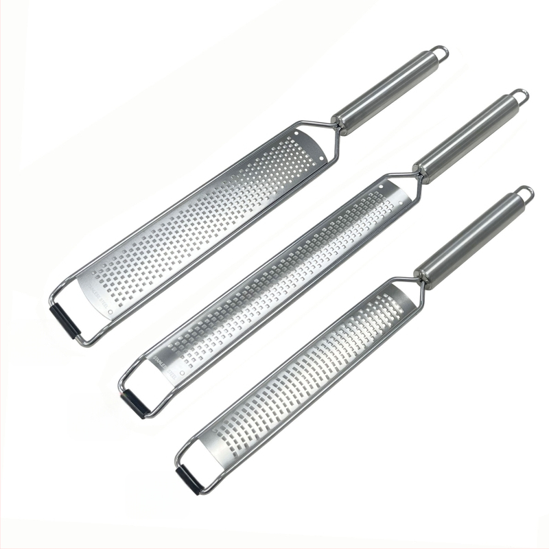 Rozsdamentes acél kézi, többfunkciós konyhai eszköz citrom reszelésére, sajt reszelésére és zöldségek hámozására