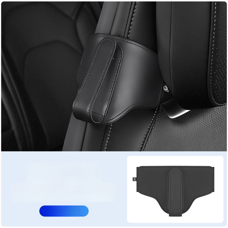 Držač sigurnosnog pojasa automobila – Model 675, sportski držač pojasa, materijal mikrovlakna koža + Velcro + metalna pločica, mogućnost tlač logotipa