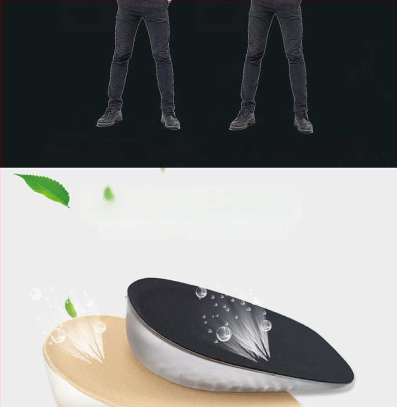 PU unutarnja podizna uloška, unisex, mekan, nevidljiv, biomimetički materijal za apsorpciju udara