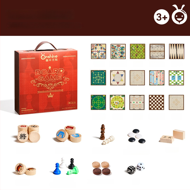 Višestruki set društvenih igara za djecu: Gomoku i Flying Chess, edukativna obiteljska igra