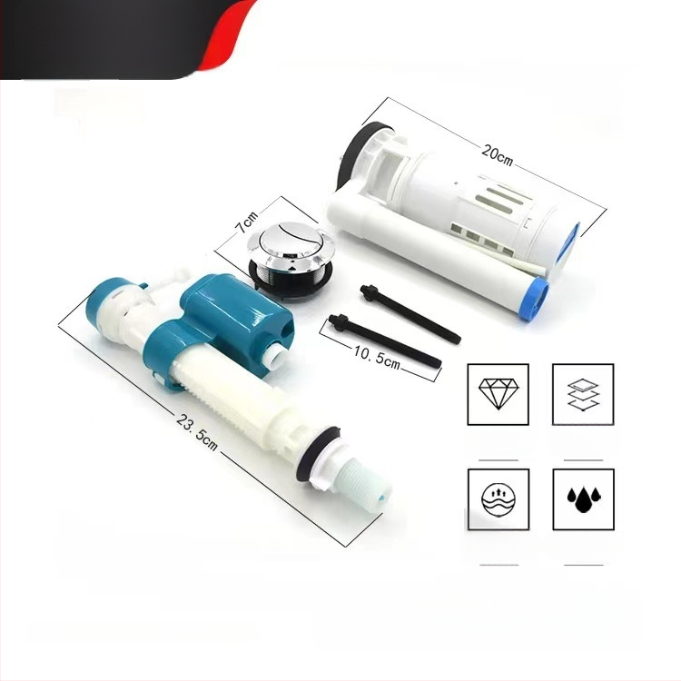 Set ulaznog ventila za spremnik WC-a, 20 cm, s ventilom odvodnje – ABS