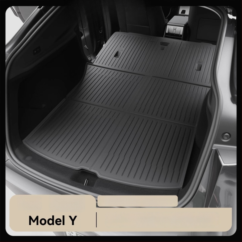 Covorașe portbagaj Tesla Model Y (față și spate), TPE, pentru noua versiune