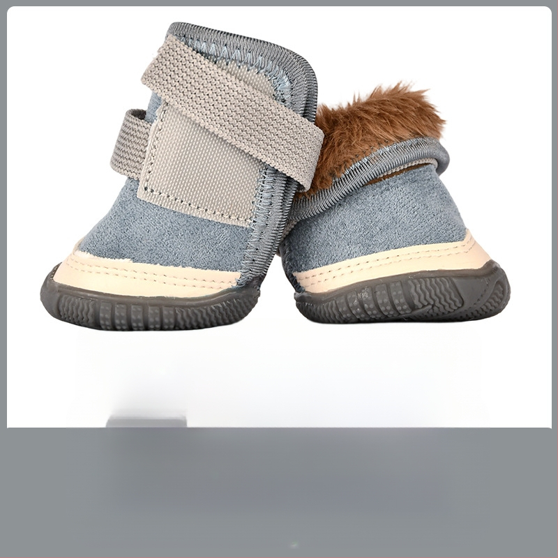 Kutyacipő kutyáknak | Csúszásmentes, Melegen tart, Kopásálló | Anyag: suede; Célközönség: kutyák; Funkciók: csúszásgátló, melegen tart, kopásálló