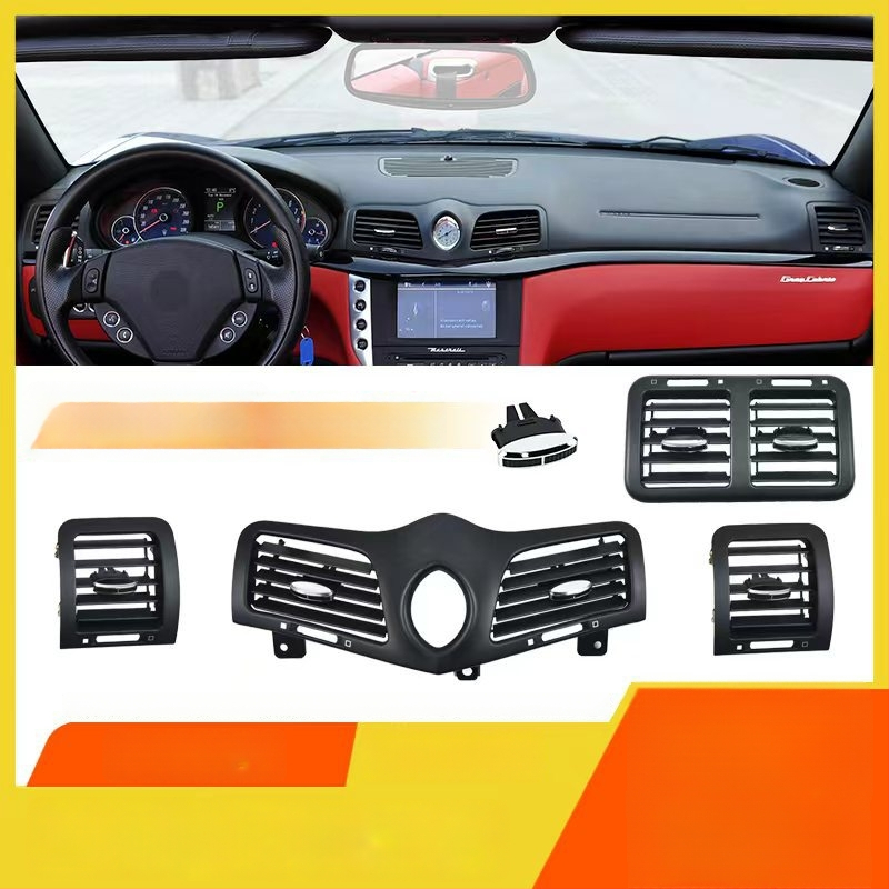 Maserati légkondi kivezető maszk a műszerfalhoz és a középső konzolhoz - ABS, modell M139/M145, snap-on rögzítés