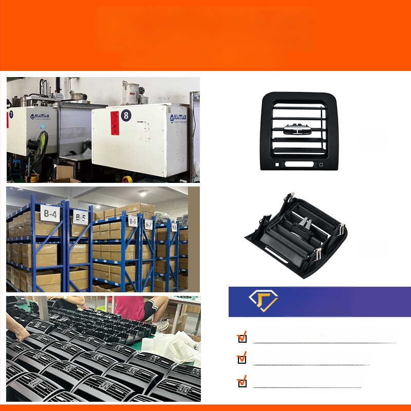 Maserati légkondi kivezető maszk a műszerfalhoz és a középső konzolhoz - ABS, modell M139/M145, snap-on rögzítés