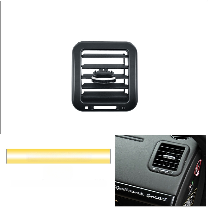 Maserati légkondi kivezető maszk a műszerfalhoz és a középső konzolhoz - ABS, modell M139/M145, snap-on rögzítés