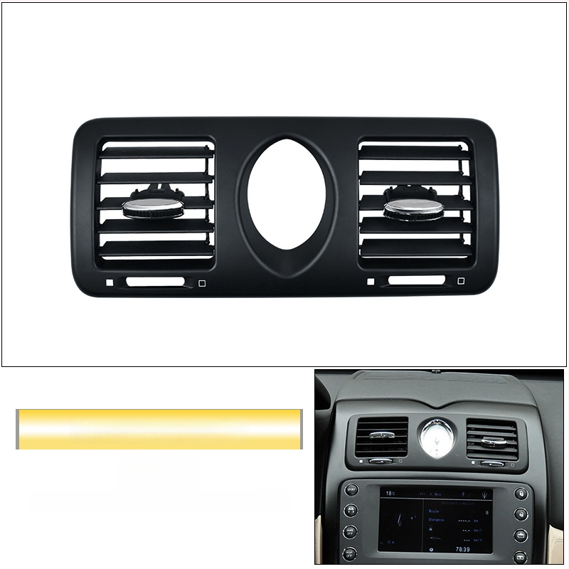 Maserati légkondi kivezető maszk a műszerfalhoz és a középső konzolhoz - ABS, modell M139/M145, snap-on rögzítés