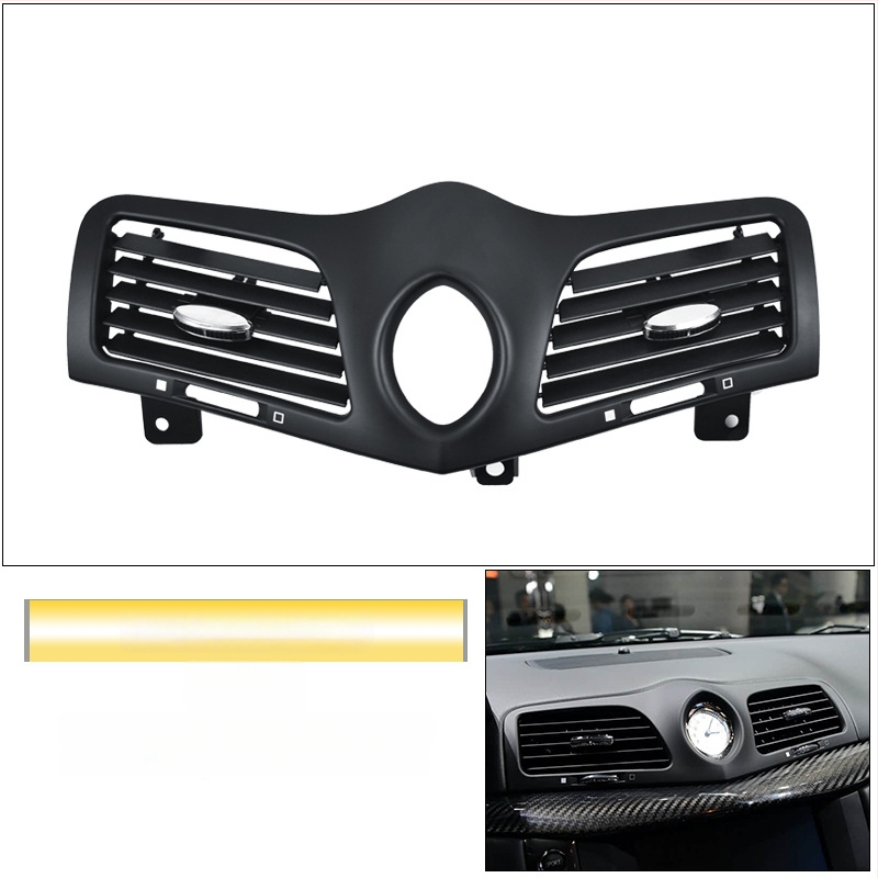 Maserati légkondi kivezető maszk a műszerfalhoz és a középső konzolhoz - ABS, modell M139/M145, snap-on rögzítés