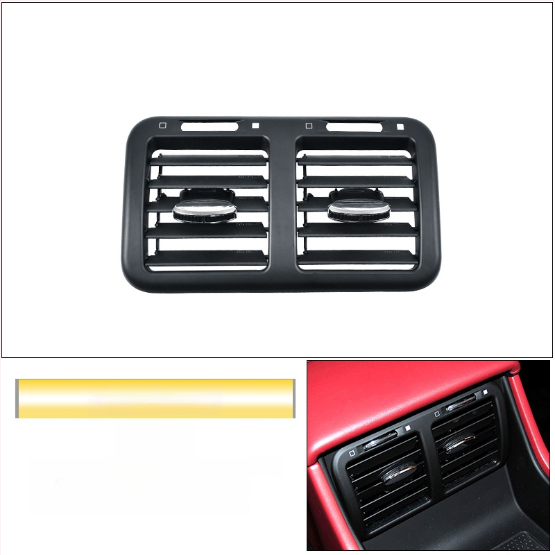 Maserati légkondi kivezető maszk a műszerfalhoz és a középső konzolhoz - ABS, modell M139/M145, snap-on rögzítés