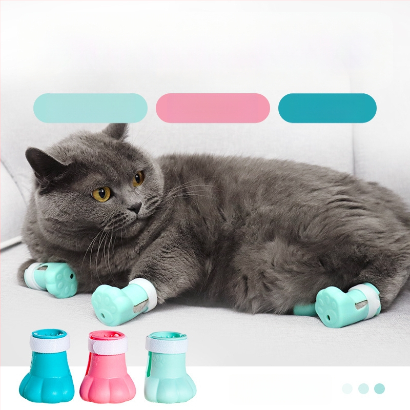 Pet Jie Gumírozott Macska Cipő Fürdéshez – Lábvédők, Csúszásmentes, Kopásálló