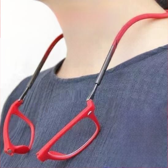 Izuzetno lagane sklopive naočale za čitanje s magnetskim kaišem za vrat, anti-plavo svjetlo, unisex