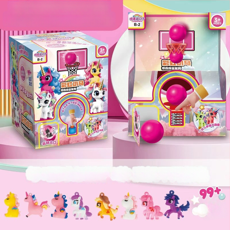 Gashapon stroj za košarku s kutijama iznenađenja, likovi iz crtića, dječja igra prstima i bacanje