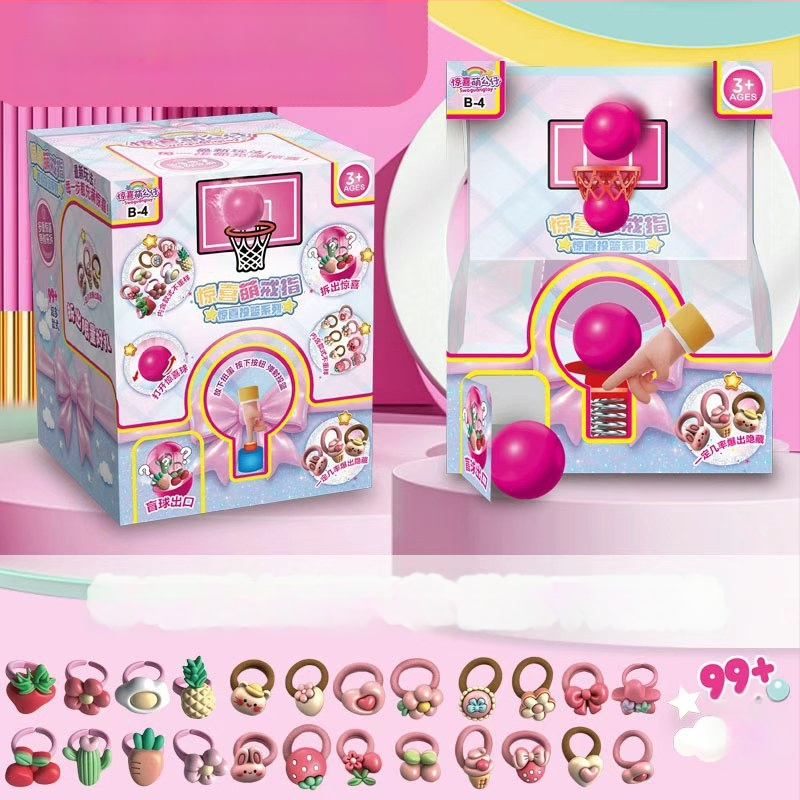 Gashapon stroj za košarku s kutijama iznenađenja, likovi iz crtića, dječja igra prstima i bacanje