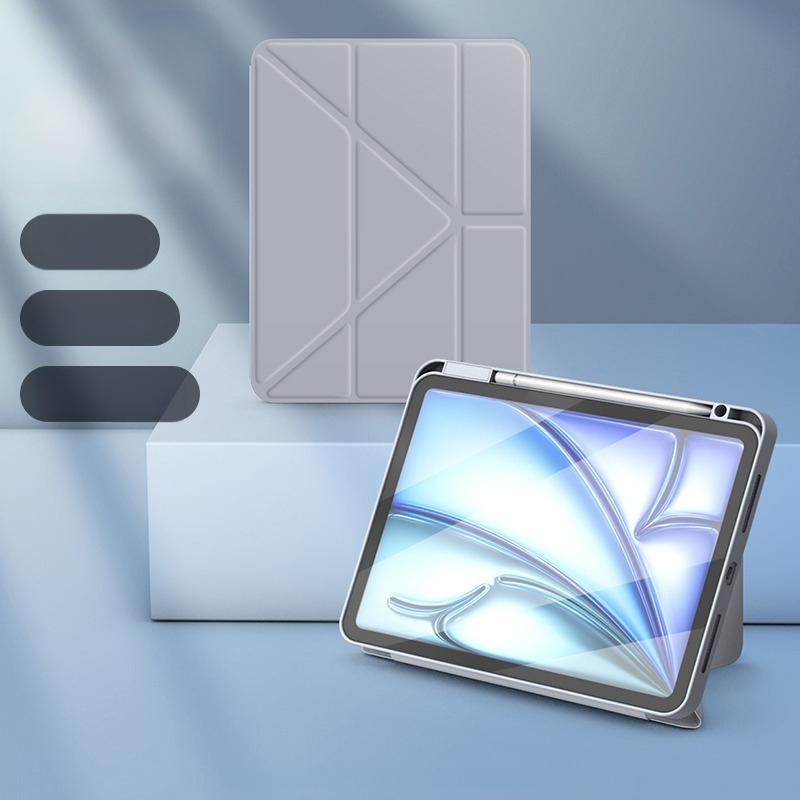 Zaštitna futrola za iPad 11 inča, 2025 novi model, akril, Y-sklopni držač, otporna na pad