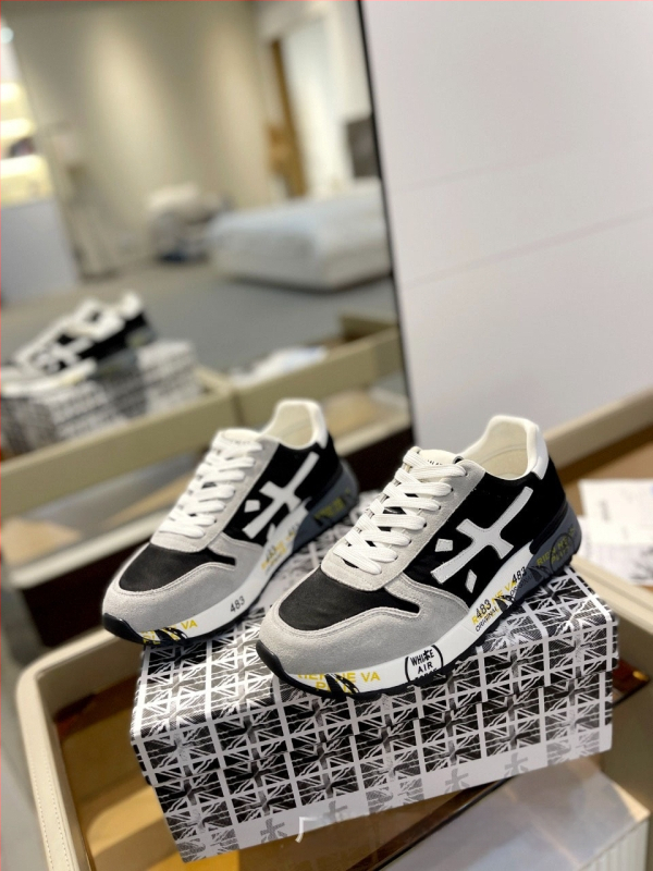 Unisex kožne casual tenisice s debelim potplatom, europskog stila, prozračne tenisice za trčanje s mekom đonom