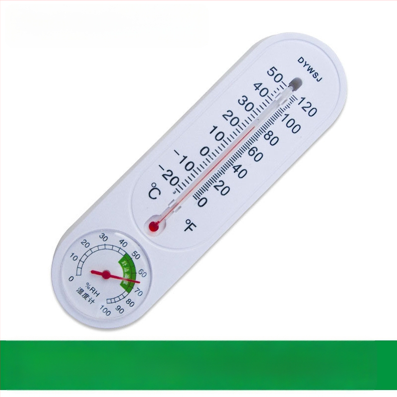 Okrogli digitalni higrometar i termometar za unutarnju upotrebu, zidni, dvostruki mjerač temperature i vlage