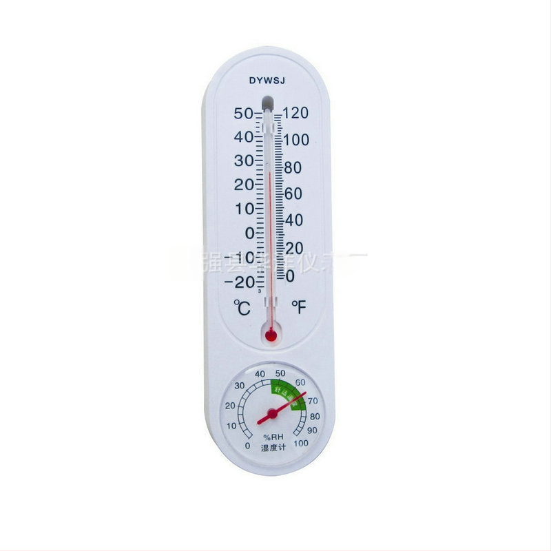 Okrogli digitalni higrometar i termometar za unutarnju upotrebu, zidni, dvostruki mjerač temperature i vlage