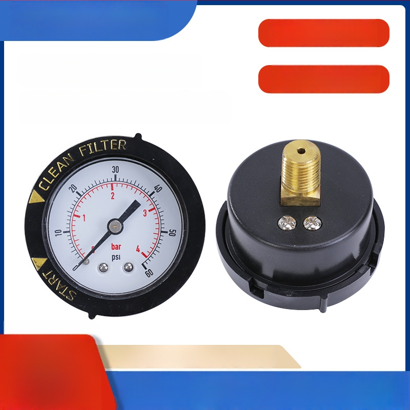 Precizan manometar 0-60 psi s plastičnim kućištem, navoj 1/4 NPT BSP, promjera 40 mm, M10x1 priključak, za ventil filtracije bazena i spa