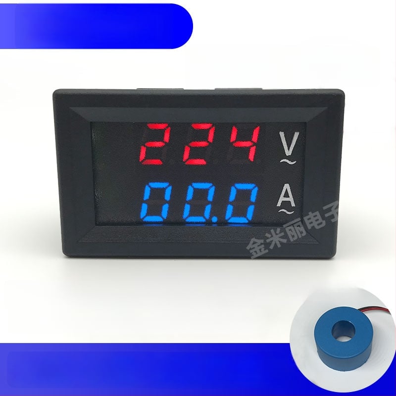 AC60-500V mjerač napona i struje, visoka preciznost digitalni dvostruki prikaz, trofazni 220V/380V, raspon 10A/50A/100A, model HKS-AC-V01
