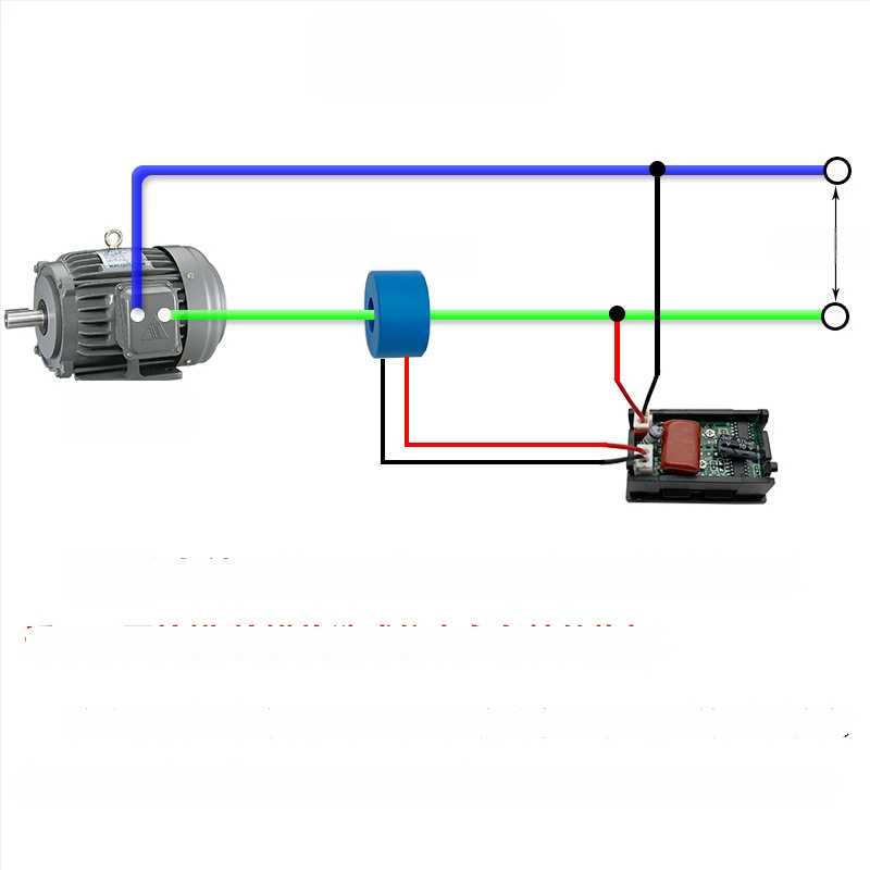 AC60-500V mjerač napona i struje, visoka preciznost digitalni dvostruki prikaz, trofazni 220V/380V, raspon 10A/50A/100A, model HKS-AC-V01