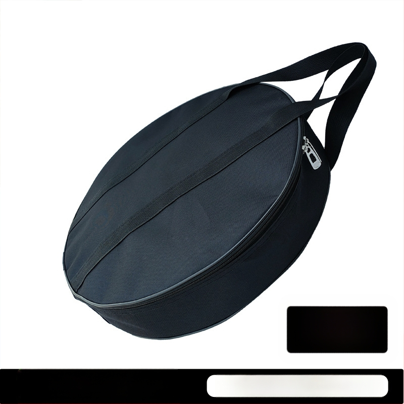 Torba za gong, jednoslojna Oxford tkanina, promjer 40 cm, debljina 8 cm, ručka za nošenje, vodootporna tkanina, crna