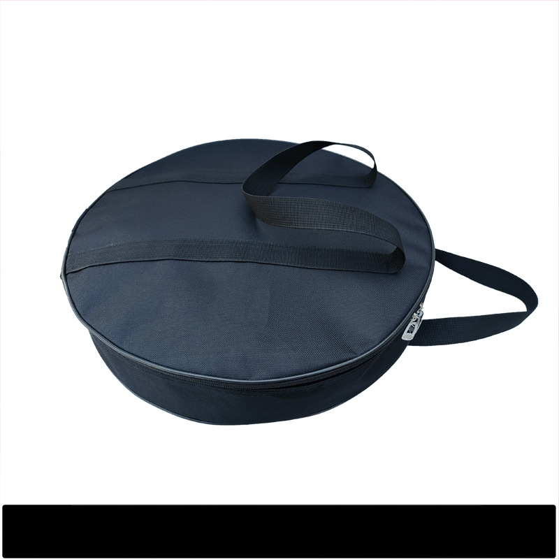 Torba za gong, jednoslojna Oxford tkanina, promjer 40 cm, debljina 8 cm, ručka za nošenje, vodootporna tkanina, crna