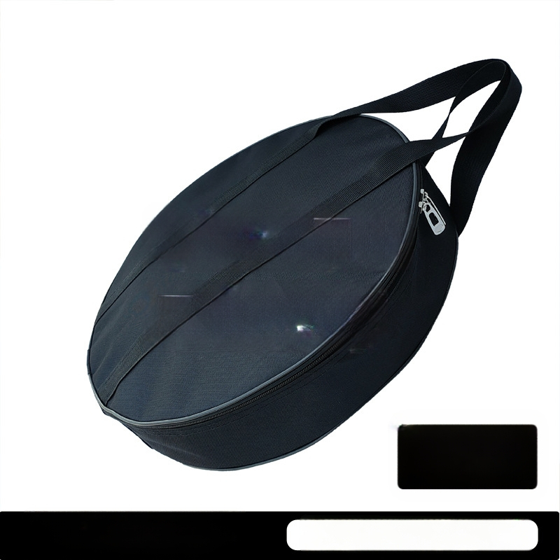 Torba za gong, jednoslojna Oxford tkanina, promjer 40 cm, debljina 8 cm, ručka za nošenje, vodootporna tkanina, crna