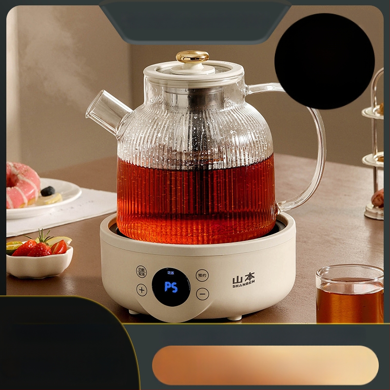 Mașină de preparare ceai sănătos cu corp din sticlă, 1,5–2 L, 500 W, 220 V, Control tactil