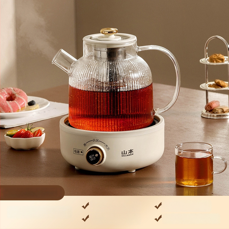 Mașină de preparare ceai sănătos cu corp din sticlă, 1,5–2 L, 500 W, 220 V, Control tactil