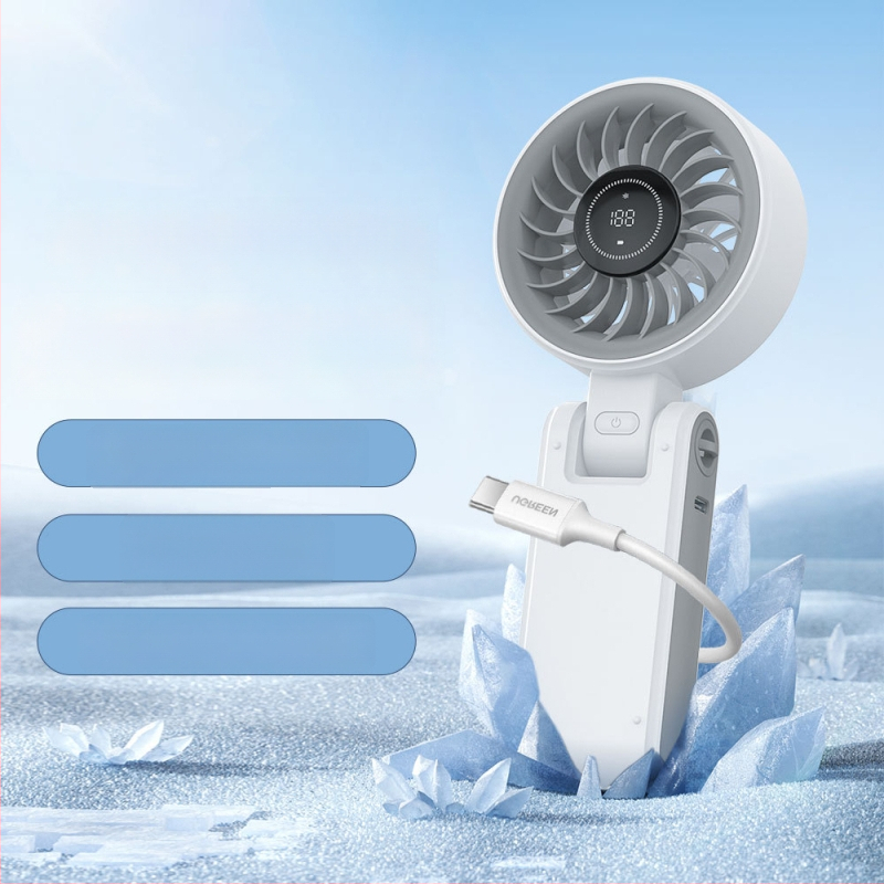 2024 novi model: sklopivi ventilator za vrat, ručni, USB, tih, bez lopatica, mini prijenosni ventilator
