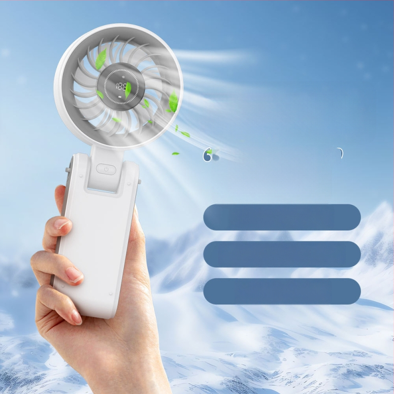 2024 novi model: sklopivi ventilator za vrat, ručni, USB, tih, bez lopatica, mini prijenosni ventilator