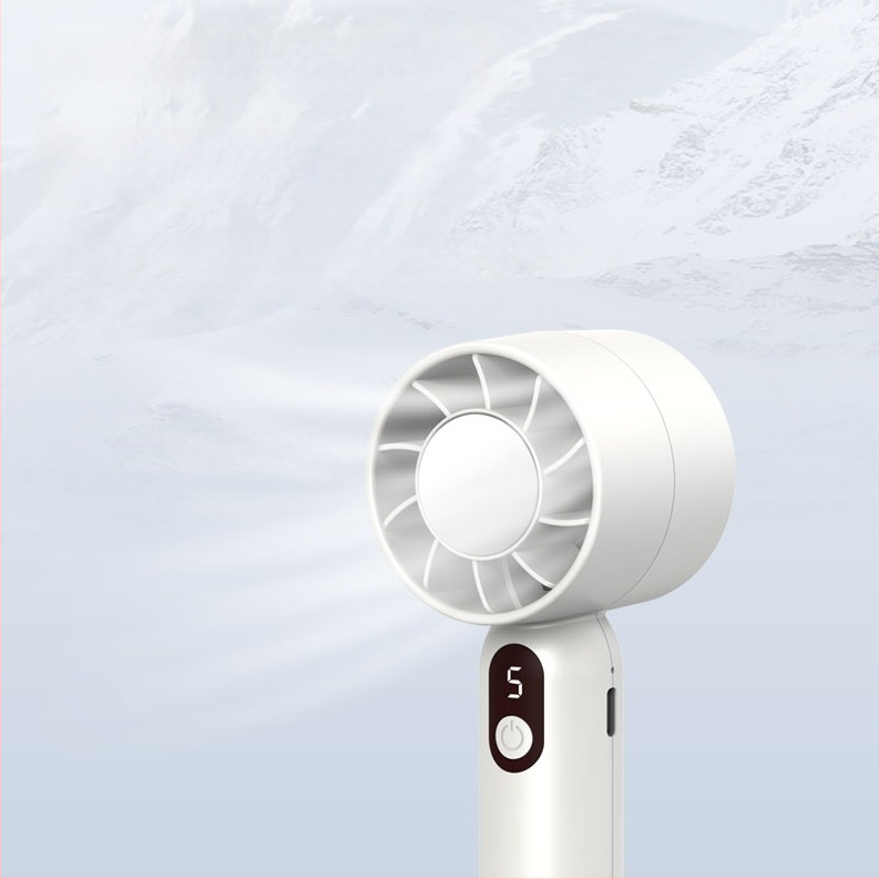 2025 novi ručni ventilator za outdoor upotrebu, prenosni, s pet brzina podešavanja, snažan i tih, mini punjivi ventilator