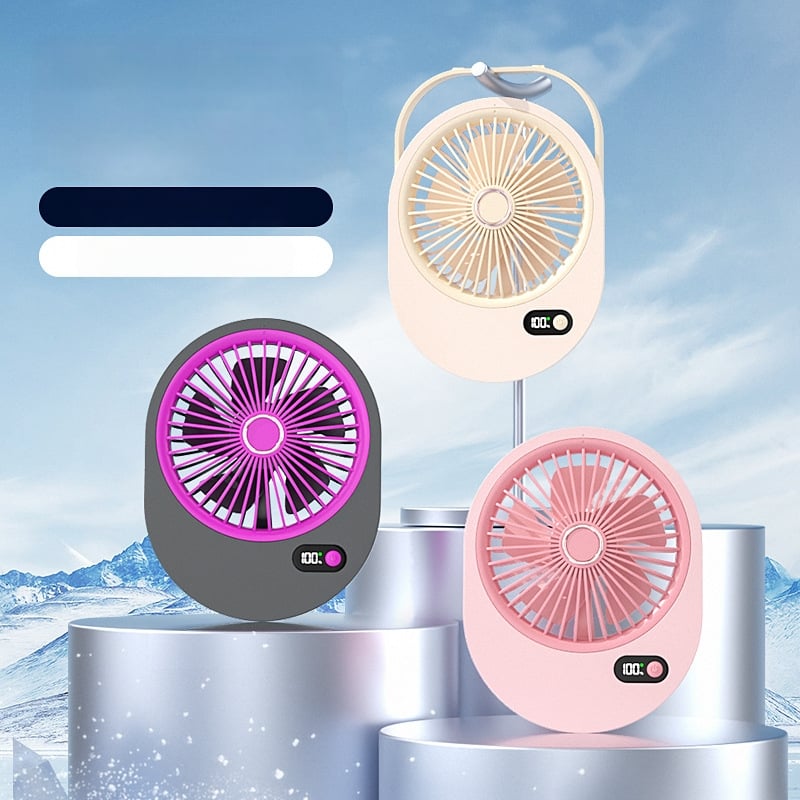USB punjivi stolni ventilator bez lopatica, ultra-tanko dizajna, kompaktan za studentski dom, ured i vanjsku upotrebu