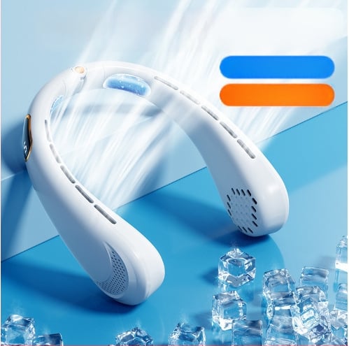 Novi bezlopatni ventilator za vrat, prijenosni mini USB, tih s digitalnim zaslonom