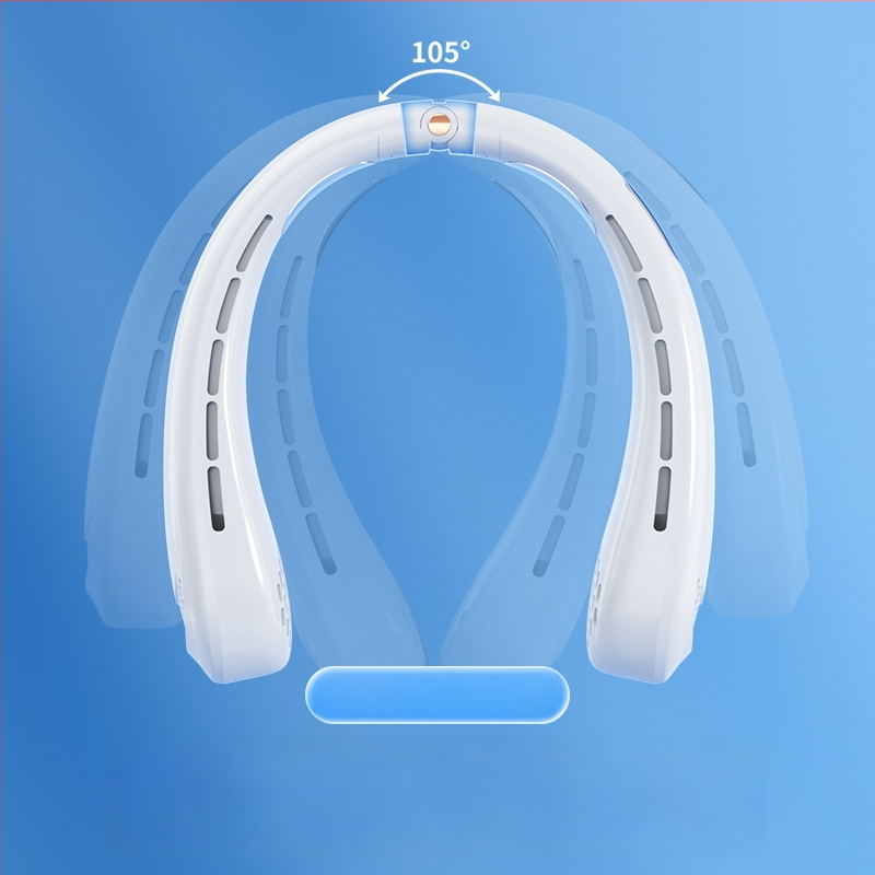 Novi bezlopatni ventilator za vrat, prijenosni mini USB, tih s digitalnim zaslonom