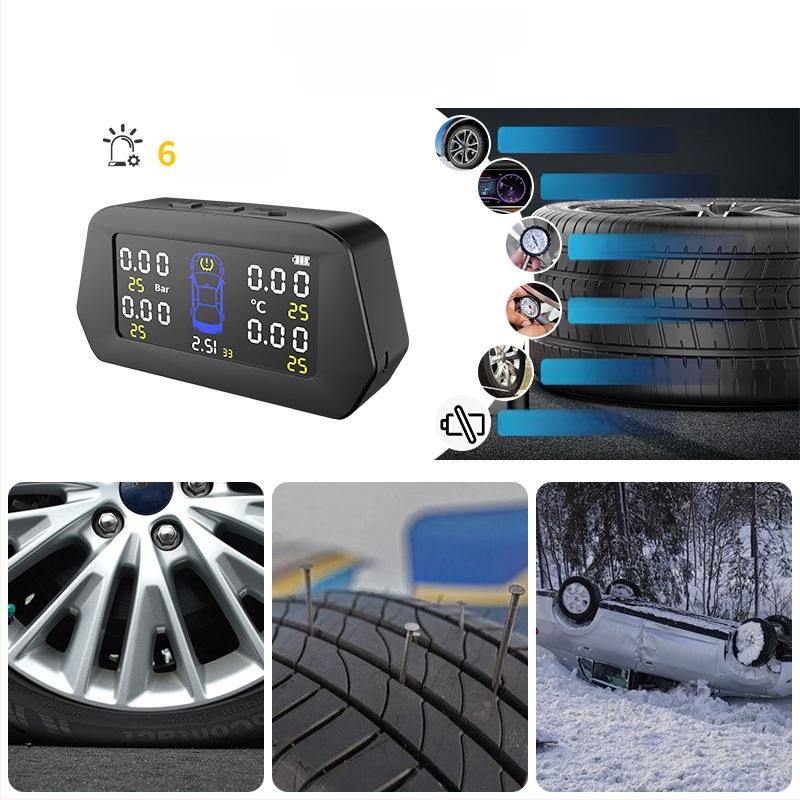Sustav praćenja tlaka u gumama automobila, univerzalan, unutarnji i vanjski sustav, digitalni prikaz visoke preciznosti