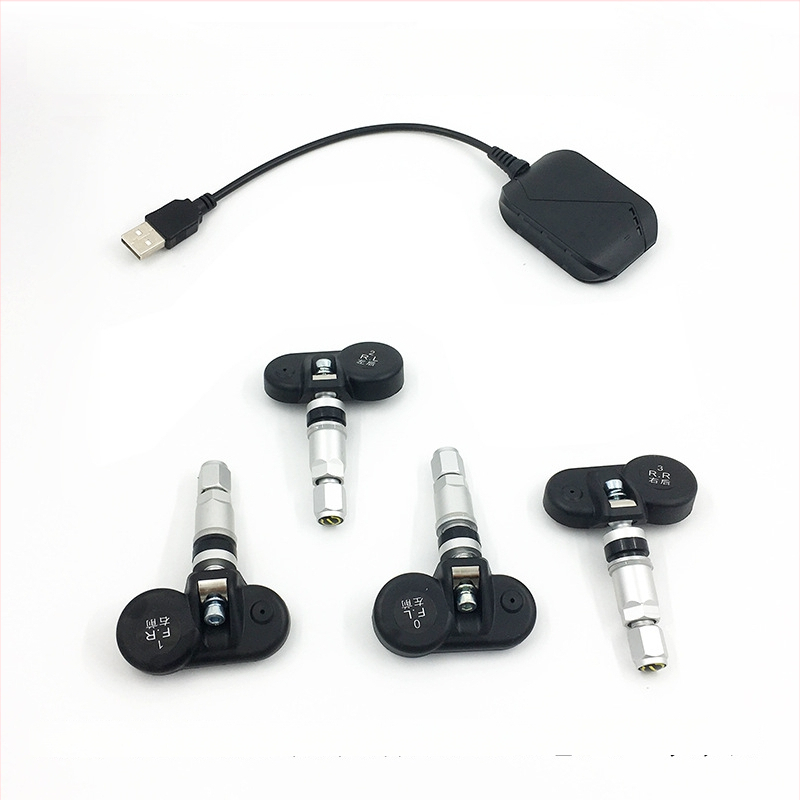 USB ugrađeni sustav praćenja tlaka u gumama s velikim zaslonom za Android navigaciju – TPMS