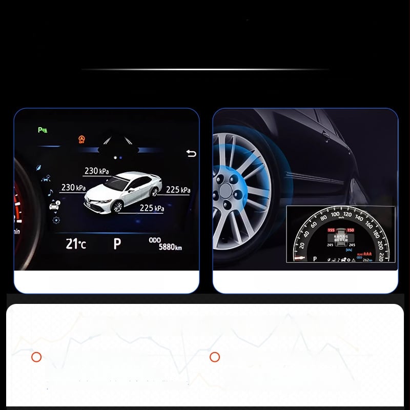 TPMS zaslon za Toyota RAV4, Harrier, Levin, Corolla i Camry