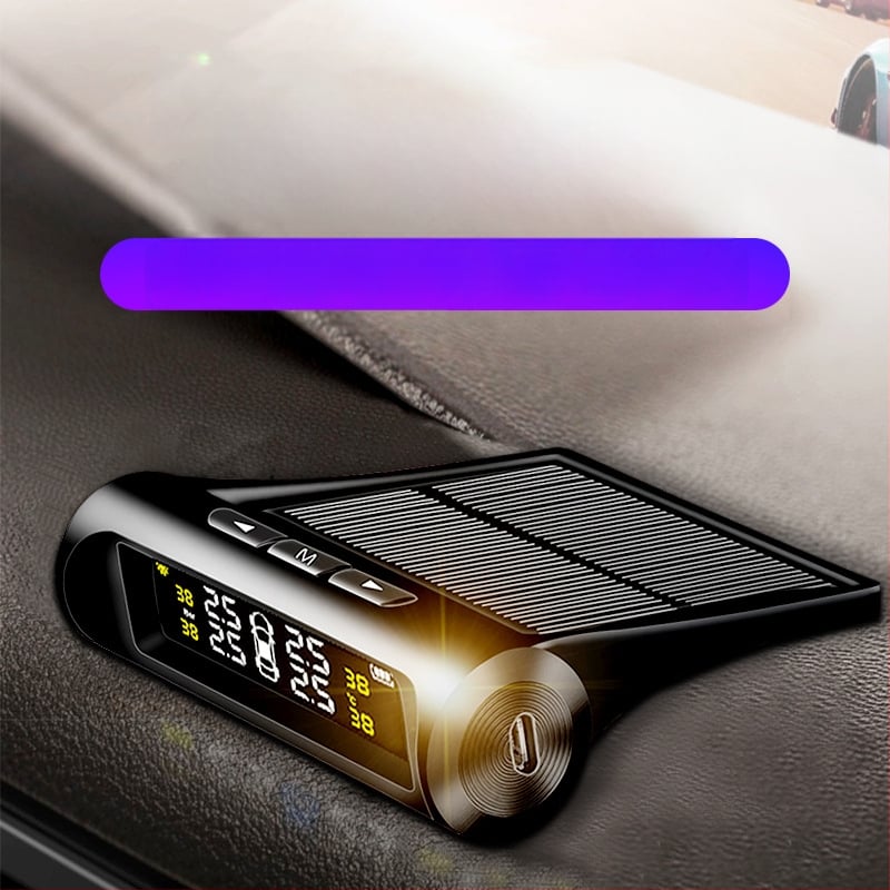 Solarni TPMS za nadzor tlaka u gumama za automobile, vanjski bežični senzor, univerzalno, visoka preciznost