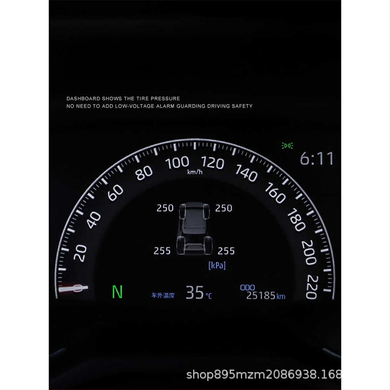 TPMS sustav za RAV4 – izvorni zaslon vozila, digitalni prikaz, kompatibilnost s 24 modela, RV modifikacija