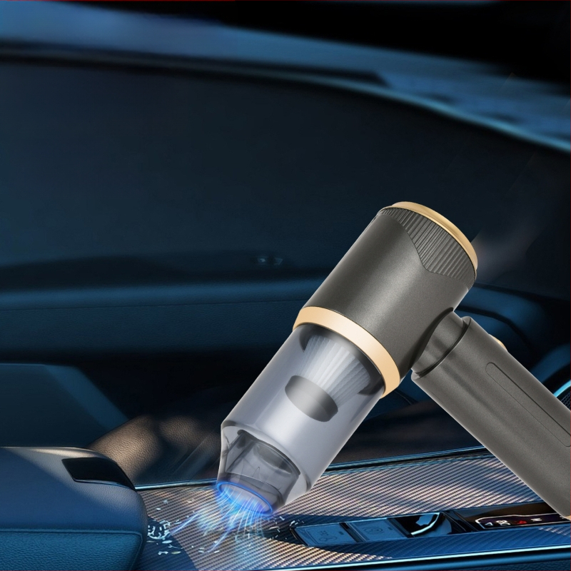 Automobilski usisavač s bežičnim punjenjem, ručni, visoka snaga usisavanja, prijenosni usisavač za unutrašnjost vozila