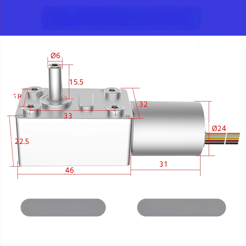 4632-2430 Brushless motor turbinal csavarmenetes hajtású, mikro DC redukciós motor, nagy nyomaték, önzáró motor, jel
