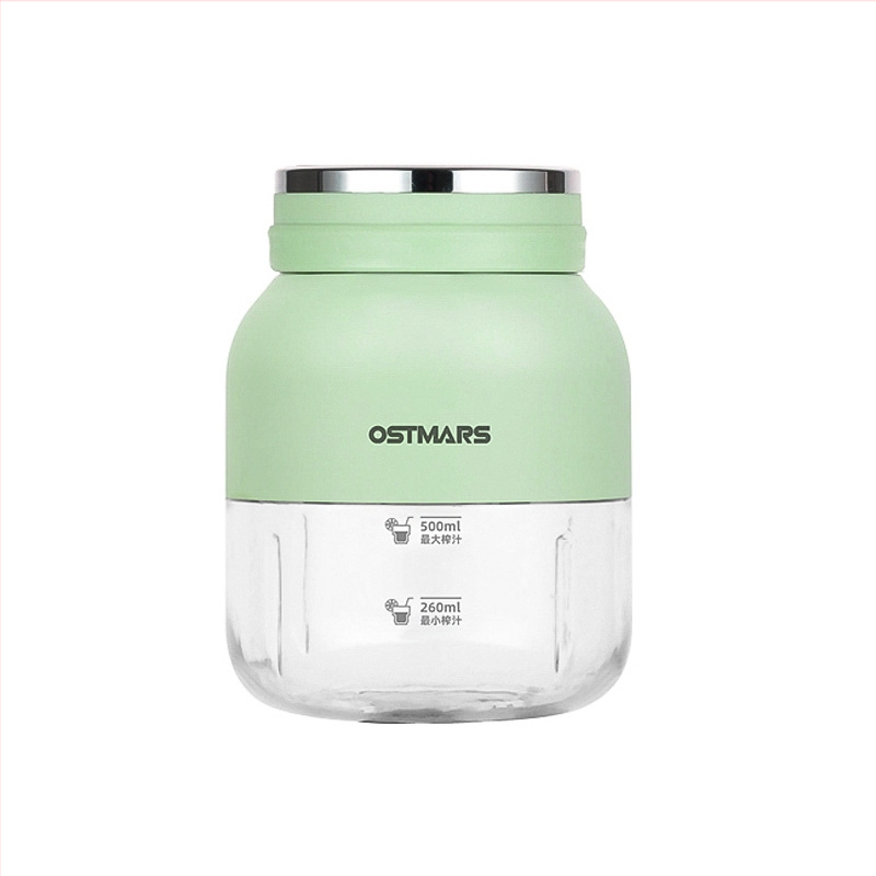 OSTMARS prijenosni sokovnik u obliku čaše s ugrađenom baterijom; snaga 80W, maksimalna brzina 18000 rpm, kapacitet 401–600 mL, više od pet oštrih noževa