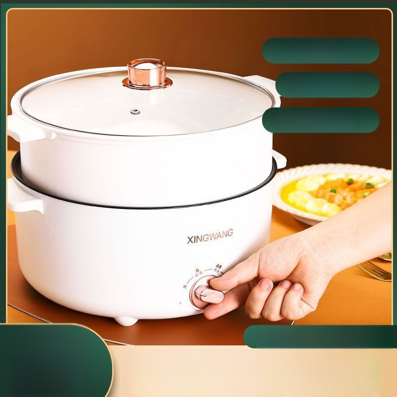 Višenamjenski električni lonac za kuhanje, zapremina 2–3 L, unutarnja posuda od medicinskog kamena, snaga do 800 W, para funkcija, zaštita od suhog izgarivanja
